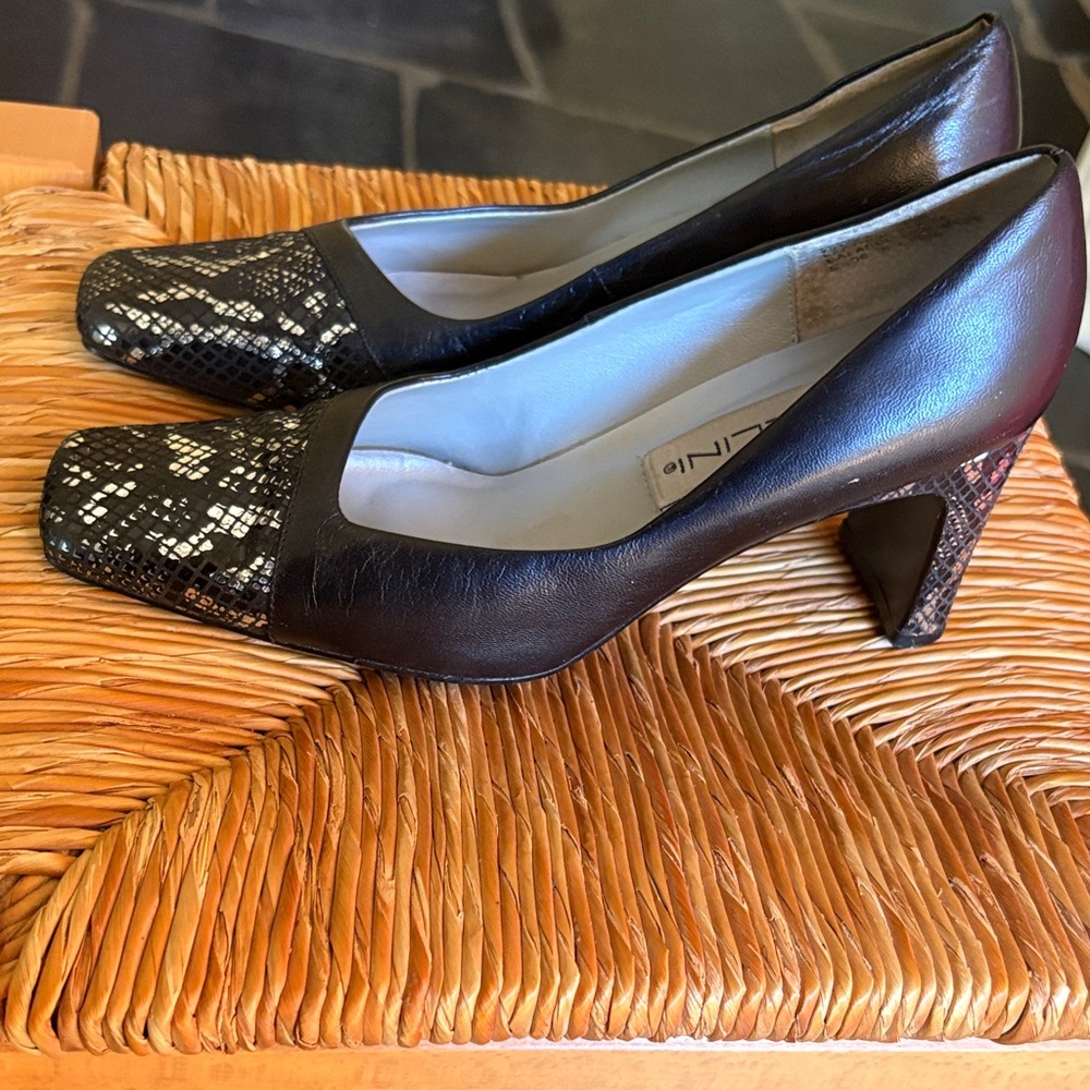 Women Bellini Black Sequin heels size 7 - Picture 5 of 10